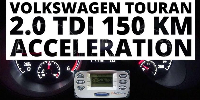 Volkswagen Touran 2.0 TDI 150 KM (MT) - przyspieszenie 0-100 km/h