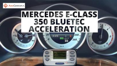 Mercedes-Benz E 350 BlueTEC 252 KM - acceleration 0-100 km/h