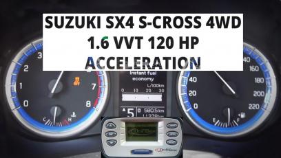 Suzuki SX4 S-Cross 4WD 1.6 VVT 120 KM - acceleration 0-100 km/h