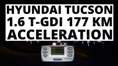 Hyundai Tucson 1.6 T-GDI 177 KM 4X4 (AT) - przyspieszenie 0-100 km/h