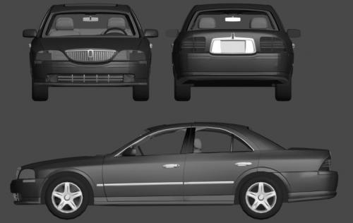 Szkic techniczny Lincoln LS I