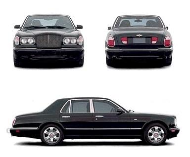 Szkic techniczny Bentley Arnage II (T) RL