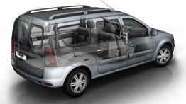 Dacia Logan MCV 2009 - widok ogólny wnętrza