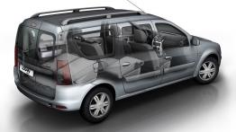 Dacia Logan MCV 2009 - widok ogólny wnętrza