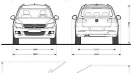 Volkswagen Tiguan 2011 - szkic auta - wymiary