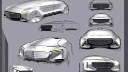 Mercedes F 015 Luxury in Motion Concept (2015) - szkic auta