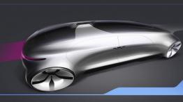 Mercedes F 015 Luxury in Motion Concept (2015) - szkic auta