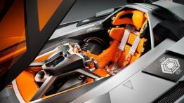 Lamborghini Egoista Concept (2013) - widok ogólny wnętrza z przodu