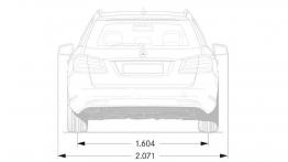 Mercedes klasy E (W212) kombi 2013 - szkic auta - wymiary