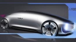 Mercedes F 015 Luxury in Motion Concept (2015) - szkic auta