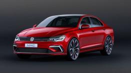 Volkswagen New Midsize Coupe Concept (2014) - przód - reflektory włączone