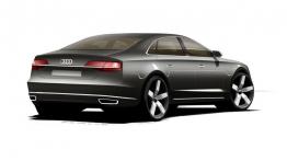 Audi A8 4.0 TFSI quattro Facelifting (2014) - szkic auta