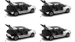 Peugeot 3008 Facelifting (2014) - schemat układu siedzeń