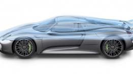 Porsche 918 Spyder (2014) - schemat aerodynamiki nadwozia