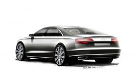 Audi A8 TFSI quattro Facelifting (2014) - szkic auta