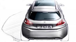 Peugeot 308 II (2014) - szkic auta