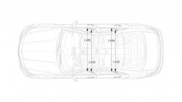 Mercedes CLS 63 AMG C218 Facelifting (2015) - szkic auta - wymiary