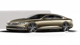 Volkswagen C Coupe GTE Concept (2015) - szkic auta