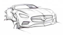 Mercedes-AMG GT (2015) - szkic auta