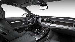 Audi S8 Plus (2016) - widok ogólny wnętrza z przodu