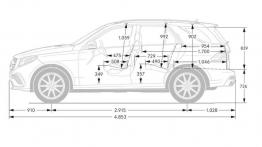 Mercedes-AMG GLE 63 S (W 166) 2016 - szkic auta - wymiary