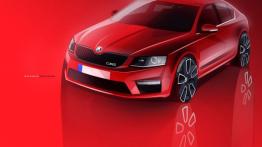 Skoda Octavia III RS Liftback (2013) - szkic auta