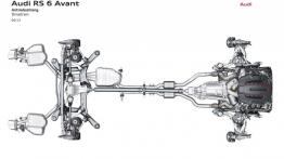 Audi RS6 Avant 2014 - szkice - schematy - inne ujęcie