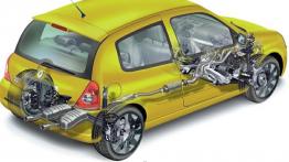 Renault Clio Generation 2004 - schemat konstrukcyjny auta