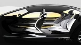 BMW Vision Future Luxury Concept (2014) - szkic wnętrza