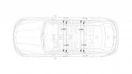 Mercedes CLS 63 AMG S-Modell Shooting Brake Facelifting - szkic auta - wymiary