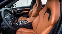 BMW X6 II M (2015) - widok ogólny wnętrza z przodu
