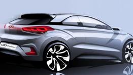 Hyundai i20 II Coupe (2015) - szkic auta