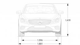 Mercedes CLS Shooting Brake X218 Facelifting (2015) - szkic auta - wymiary