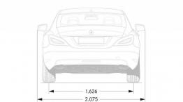 Mercedes CLS C218 Facelifting (2015) - szkic auta - wymiary