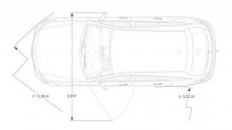 Mercedes CLS Shooting Brake X218 Facelifting (2015) - szkic auta - wymiary