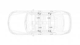 Mercedes CLS C218 Facelifting (2015) - szkic auta - wymiary