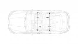 Mercedes CLS Shooting Brake X218 Facelifting (2015) - szkic auta - wymiary