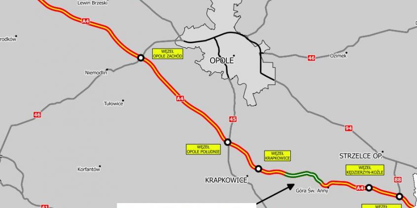 Latem kolejne utrudnienia na opolskim odcinku autostrady A4