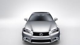 Lexus GS IV 350 (2012) - wersja amerykańska - przód - reflektory włączone