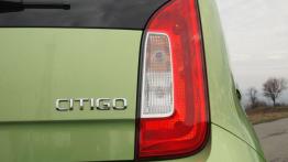 Skoda Citigo - test długodystansowy - galeria redakcyjna - prawy tylny reflektor - włączony