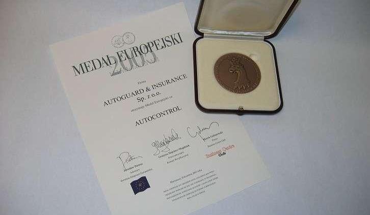 Europejski Medal dla AutoGuard &amp; Insurance.