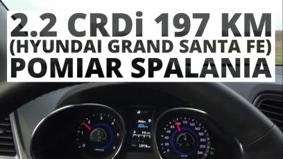 Hyundai Grand Santa Fe 2.2 CRDi 197 KM (AT) - pomiar spalania 