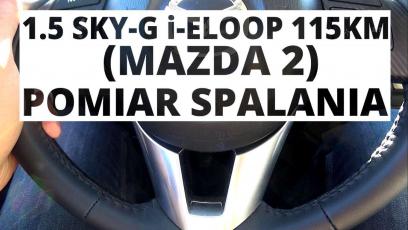 Mazda 2 1.5 Sky-G i-ELOOP 115 KM (MT) - pomiar spalania