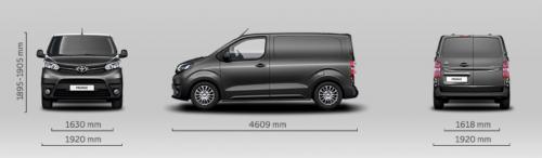 Szkic techniczny Toyota Proace II Furgon Compact