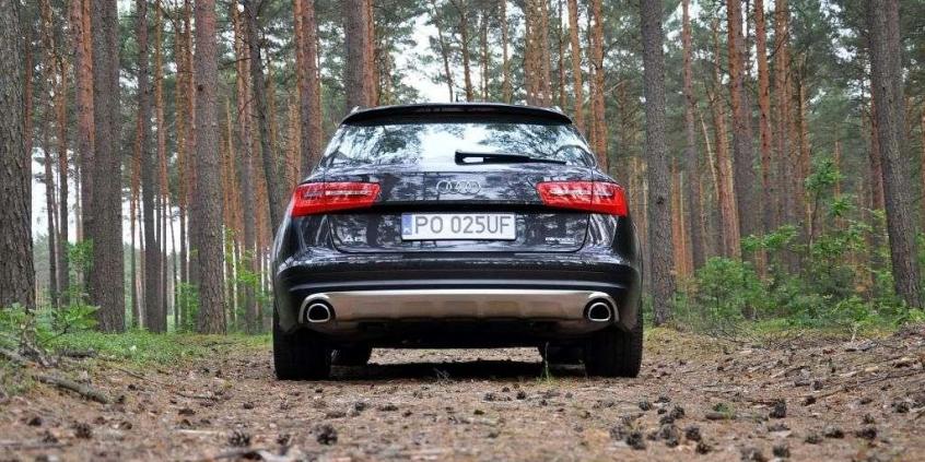 Audi A6 Allroad - turysta w garniturze