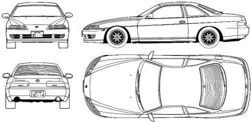 Szkic techniczny Lexus SC I