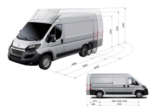 Szkic techniczny Citroen Jumper III Furgon