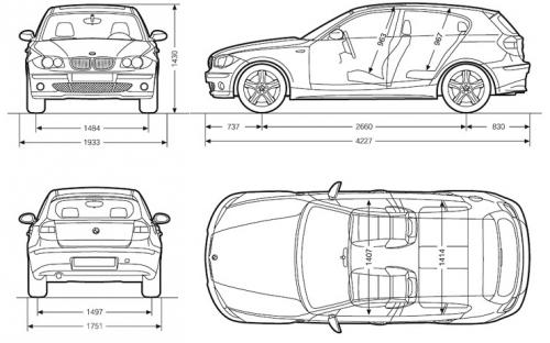 BMW Seria 1 E81/E87 Hatchback 5d E87 • Dane techniczne •