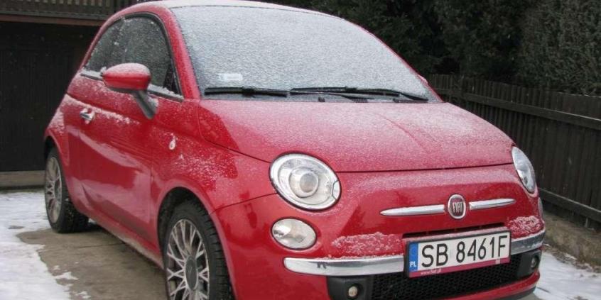 Fiat 500 C - Czapka na zimę