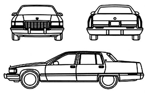 Szkic techniczny Buick Roadmaster Sedan